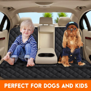 Alternative view of Premium Waterproof Dog Car Seat Cover - Non-Slip Back Seat Protector for Pets, Fits Most Cars, Trucks, and SUVs - Black